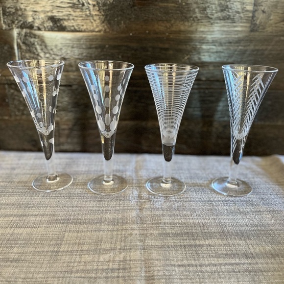 Mikasa Dining Mikasa Cheers Collection Set Of 4 Cordial Etched